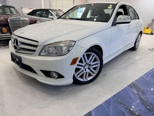 White 2009 Mercedes-Benz C-Class C 300 Sport