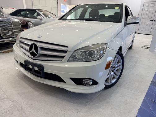 White 2009 Mercedes-Benz C-Class C 300 Sport