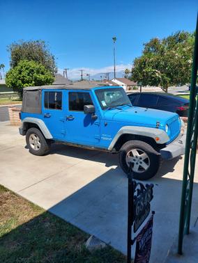 Blue 2012 Jeep Wrangler Unlimited Sport
