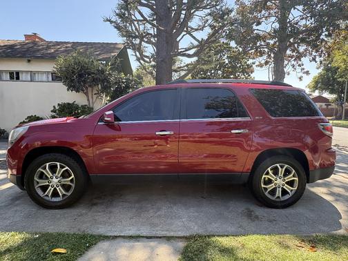 Red 2014 GMC Acadia SLT-1