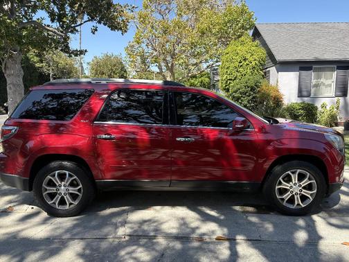 Red 2014 GMC Acadia SLT-1