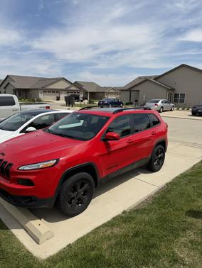Red 2017 Jeep Cherokee Limited