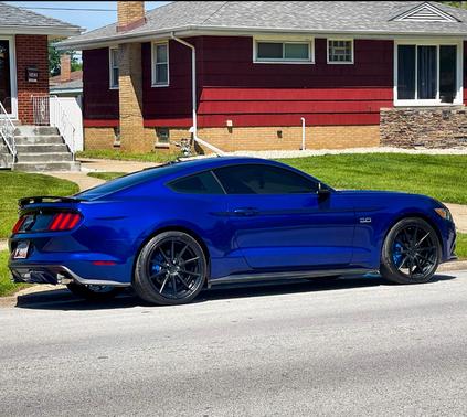 Blue 2016 Ford Mustang GT Premium