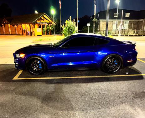 Blue 2016 Ford Mustang GT Premium