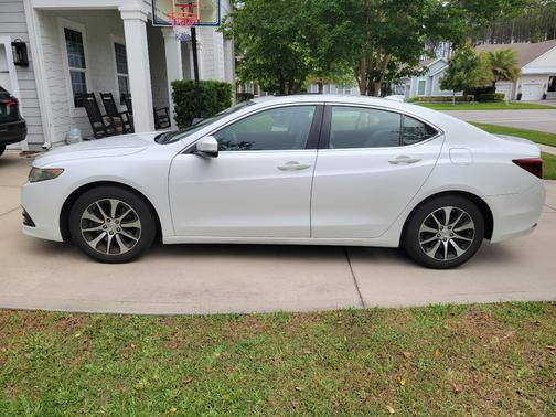White 2015 Acura TLX Tech