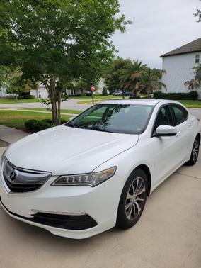 White 2015 Acura TLX Tech