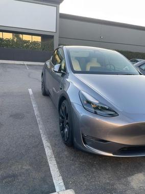 Silver 2025 Tesla Model Y Performance