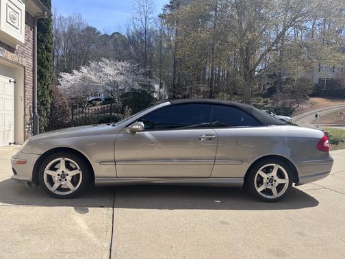 Silver 2005 Mercedes-Benz CLK-Class 500 Cabriolet