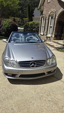 Silver 2005 Mercedes-Benz CLK-Class 500 Cabriolet