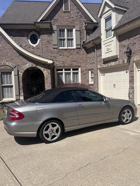 Silver 2005 Mercedes-Benz CLK-Class 500 Cabriolet