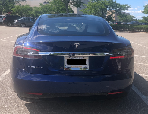 Blue 2017 Tesla Model S 75