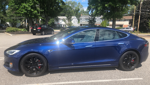 Blue 2017 Tesla Model S 75