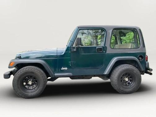 Green 1997 Jeep Wrangler SE