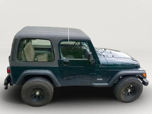 Green 1997 Jeep Wrangler SE