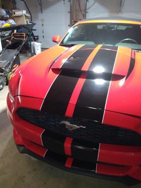 Red 2015 Ford Mustang V6