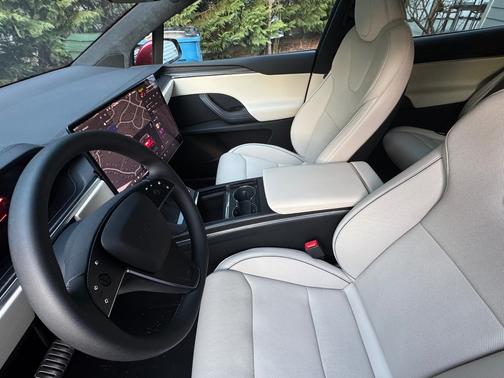 Red 2024 Tesla Model X Plaid