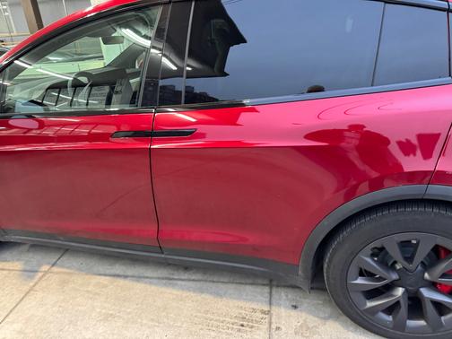 Red 2024 Tesla Model X Plaid