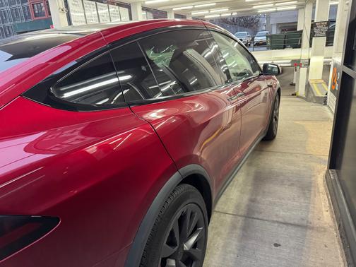 Red 2024 Tesla Model X Plaid