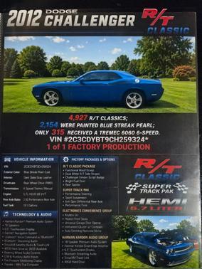 Blue 2012 Dodge Challenger R/T