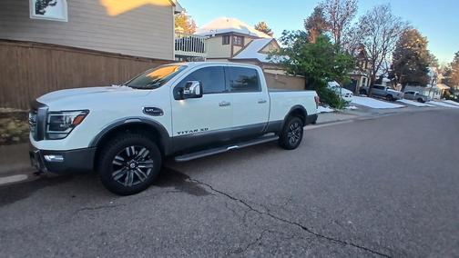 White 2021 Nissan Titan XD Platinum Reserve