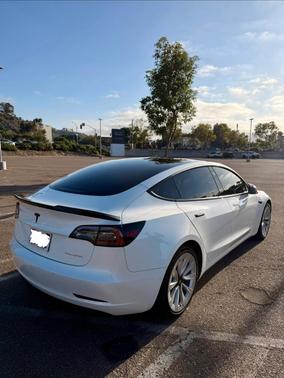 White 2021 Tesla Model 3 Long Range