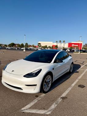 White 2021 Tesla Model 3 Long Range