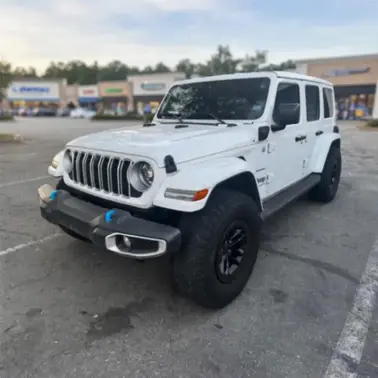 White 2024 Jeep Wrangler 4xe Sahara