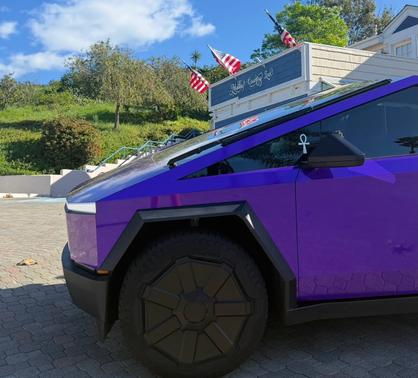 Purple 2024 Tesla Cybertruck Cyberbeast