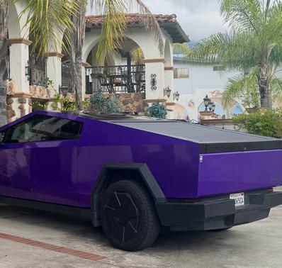 Purple 2024 Tesla Cybertruck Cyberbeast