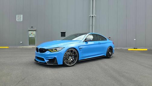 Blue 2018 BMW M4 Base