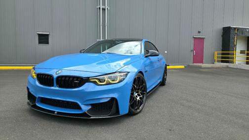 Blue 2018 BMW M4 Base