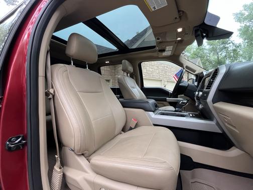 Red 2015 Ford F-150 Lariat