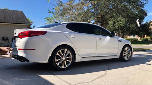 White 2014 Kia Optima SXL Turbo