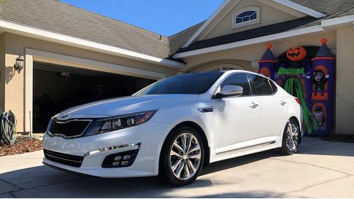 White 2014 Kia Optima SXL Turbo