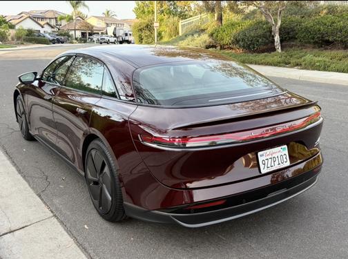 Red 2025 Lucid Air Touring