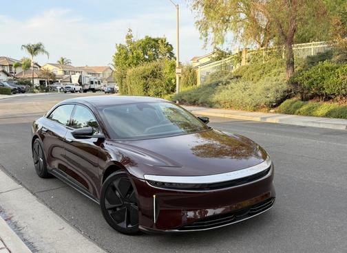 Red 2025 Lucid Air Touring
