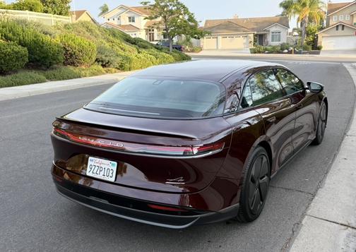 Red 2025 Lucid Air Touring