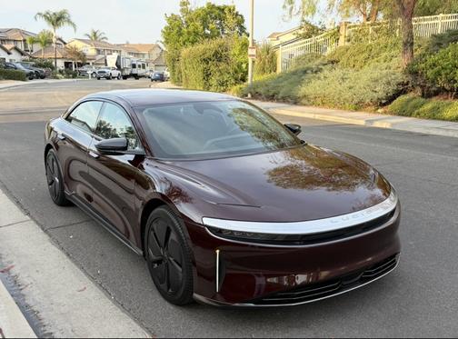 Red 2025 Lucid Air Touring