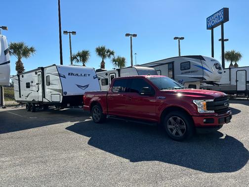Red 2020 Ford F-150 Lariat
