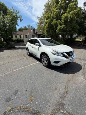 White 2015 Nissan Murano Platinum