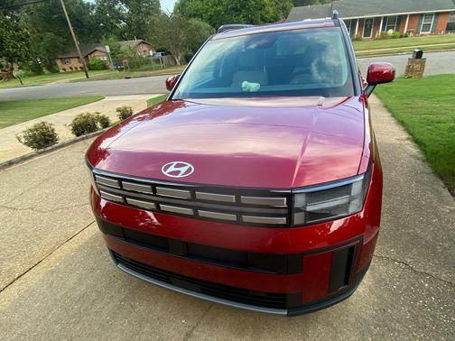 Red 2026 Hyundai SANTA FE HEV SEL FWD