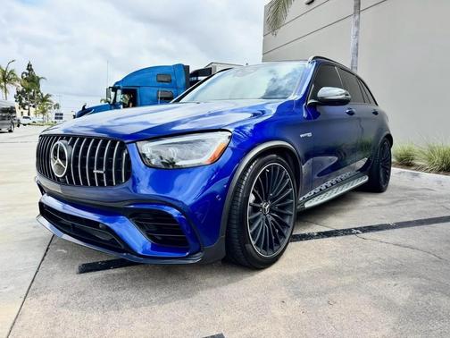 Blue 2020 Mercedes-Benz AMG GLC 63 4MATIC