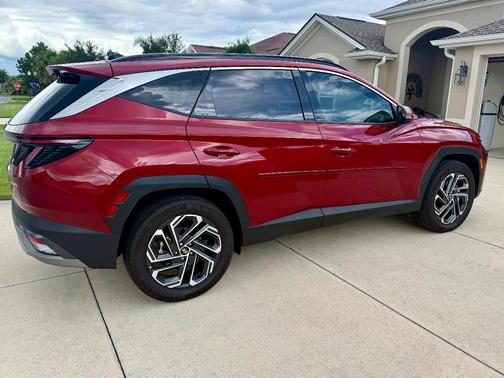 Red 2025 Hyundai TUCSON Hybrid Limited