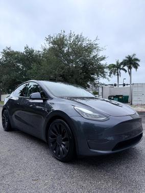 Gray 2020 Tesla Model Y Performance