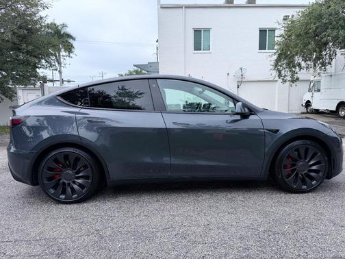 Gray 2020 Tesla Model Y Performance