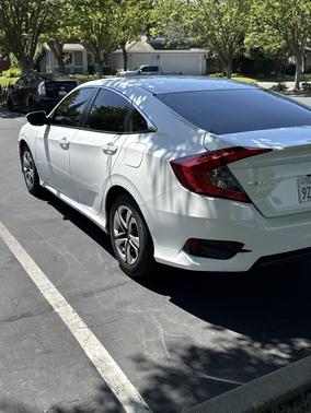 White 2018 Honda Civic LX
