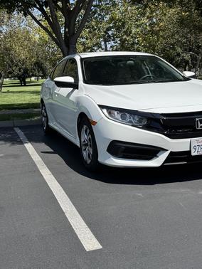 White 2018 Honda Civic LX