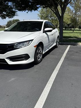 White 2018 Honda Civic LX