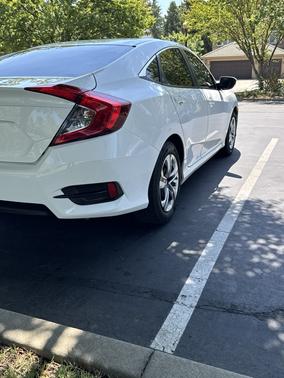 White 2018 Honda Civic LX