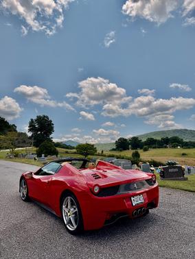 Red 2014 Ferrari 458 Spider Base